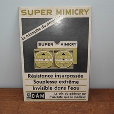 Ancien Présentoir Publicitaire En Carton Années 70 MIMICRY, BRETTON,MEPPS,PEZON