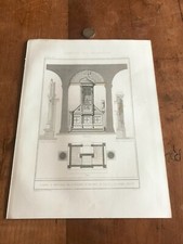 GRAVURE ANCIENNE ARCHITECTURE