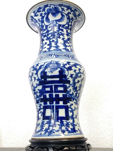Vase chinois porcelaine - porcelaine, lampe