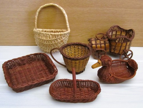 Lot petits paniers en - de, 6