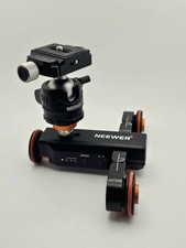 Neewer 3-Wheel Wireless Video Camera Dolly 3-Speed Motorized w/ Swivel Attach