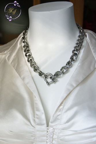 Collier manille ancre acier - collier, ancre"