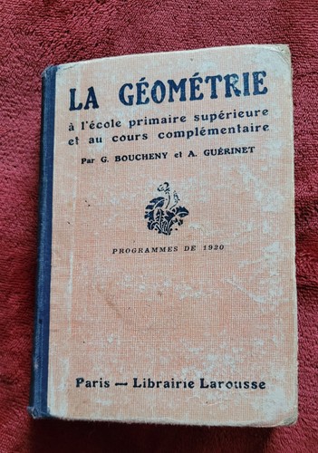 Ancien livre geometrie - ancien,
