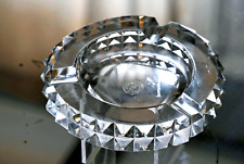SAINT-LOUIS · Art Deco period round crystal ashtray - "Diamond" model.
