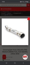 Downpipe Inox Décata RM Motors BMW F22, F23 M240i, 240ix B58