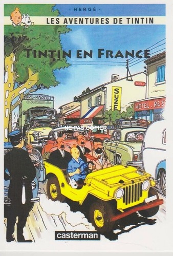 Carte postale tintin - carte,