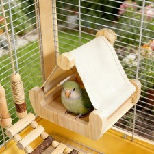 Cage en bois pour oiseaux, nid