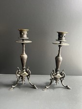 Ancienne paire de bougeoirs