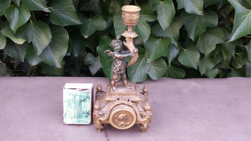 Ancienne sculpture bougeoir - , en
