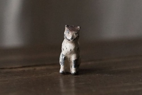 Petit chat métal ancien - en,