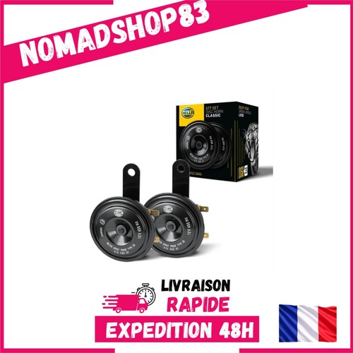 Hella klaxon disque noir - klaxon,