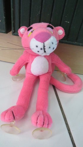 Peluche panthere rose avec sac - avec,