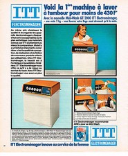 ADVERTISEMENT ADVERTISING 064 1976 ITT Appliances Washing Machine Washing Machine