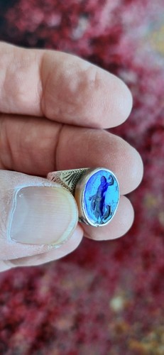 Bague argent intaille zeus - bague, "