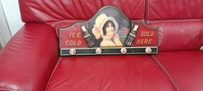 Vintage Coca Cola Wooden Coat Rack