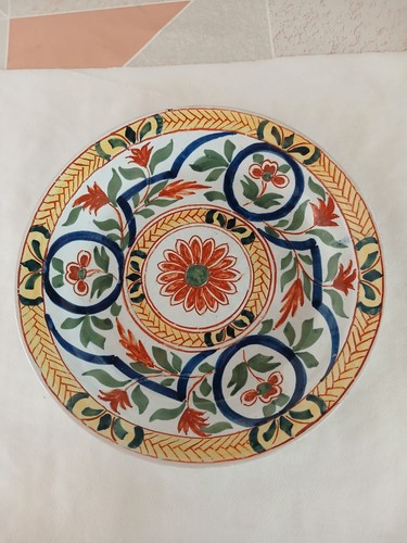 Xviii assiette faience - assiette,