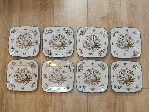 Assiettes carrées fives - 8,