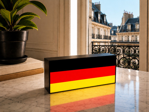 Lightbox led drapeau - drapeau, allemagne