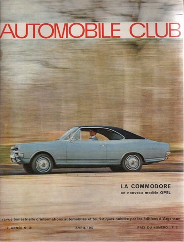 Automobile club 1967 opel - club,