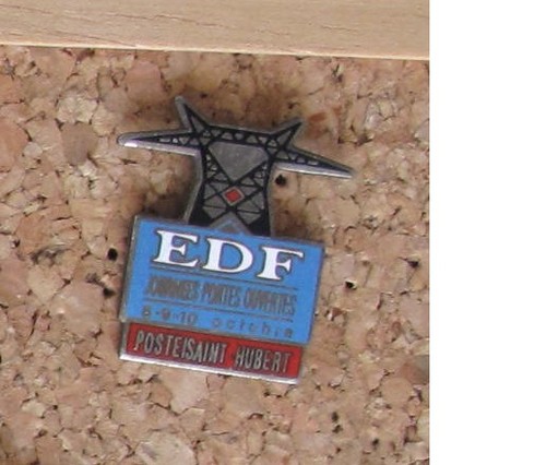 Pin edf poste - pin's, hubert
