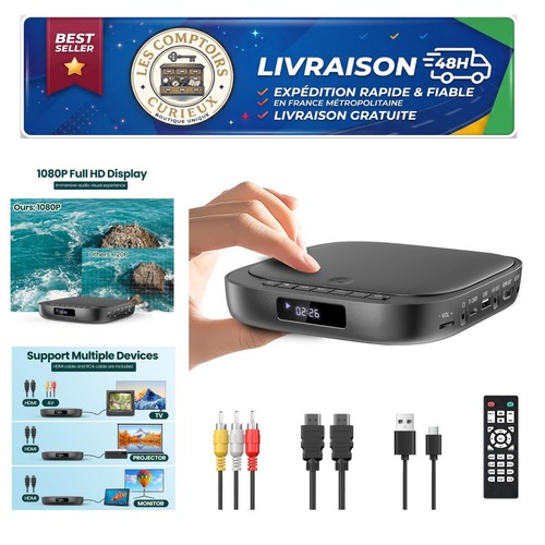 Desobry lecteur dvd hdmi 1080p - desobry,