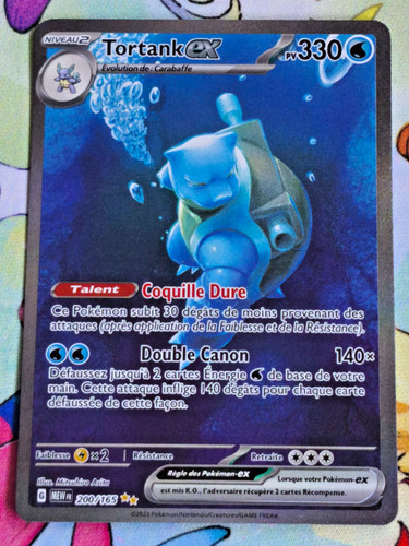 Carte pokémon tortank - ex,