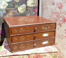 OLD HABERDASHERY FURNITURE 3 DRAWERS "Thiriez/ Cartier Bresson"
