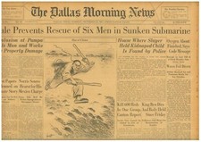 1927 December 20 SUBMARINE S-4 Gale Prevents Rescue Oxygen About Finished