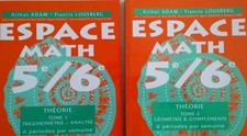 Lot de 2 livres Espace Math