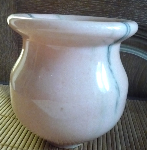 Ancien vase marbre rose de - vase,