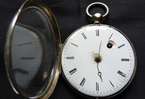 Montre gousset coq argent - montre,