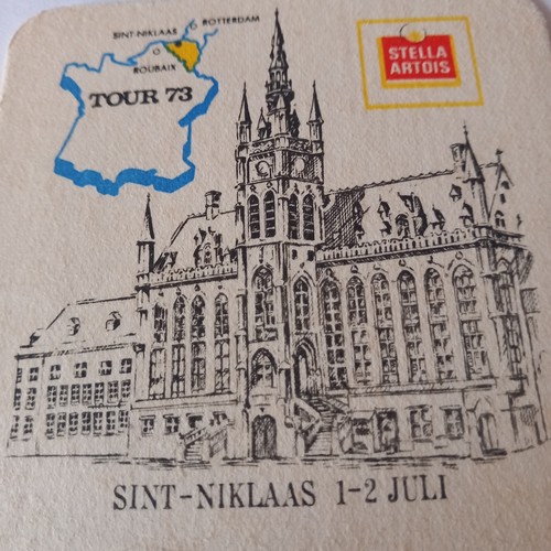Ancien sous bock bière stella - bock,