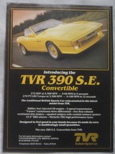 1984 TVR 390 S.E. Convertible Original advert