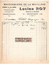 facture - Maréchalerie de la