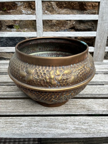 Cache pot cuivre fin - en,