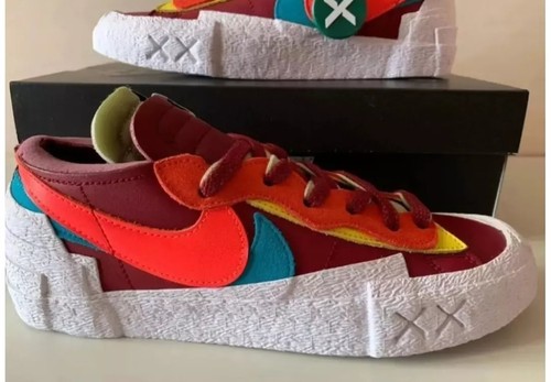Nike blazer low sacai kaws - sacai, red
