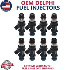 OEM Delphi 8X Fuel Injectors Fits 2007 GMC Savana 2500 4.8L V8 #25317628