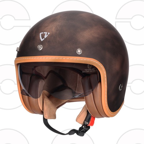 Casque moto jet vintage - de,