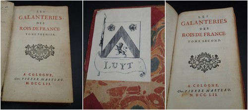 Rare 1752 amours des rois - rois, de