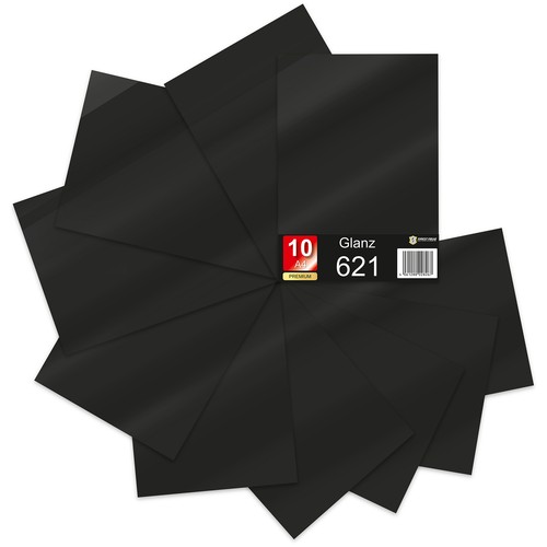 Lot feuilles a4 noires - 10,