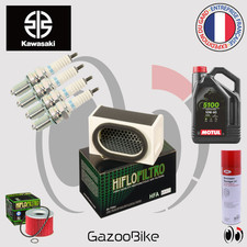 Kit Entretien Premium pour KAWASAKI ZR-7 750 de 1999 à 2004 Huile MOTUL 5100 10w