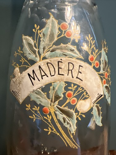 Rare bouteille verre emaillé - rare,