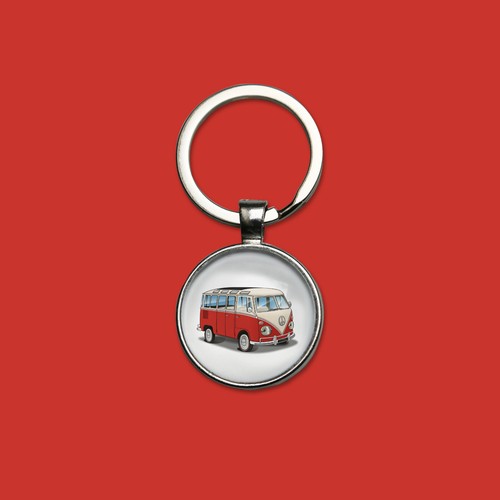Porte clés combi split - combi, van