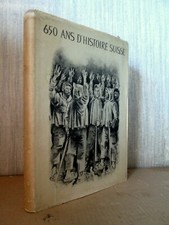 650 YEARS OF SWISS HISTORY color board Schweiz Swiss Switzerland 1941!