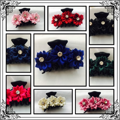 Pince cheveux fleur diamant - fleur,