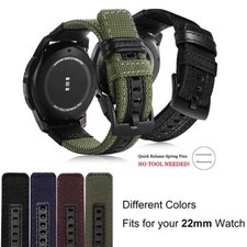 Nylon Strap Bracelet Pour Samsung Galaxy Watch 3 45mm 46mm Gear S3 Gear 2 Neo