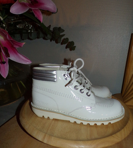 Kickers blanc laqué 39 - -,
