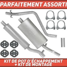 Kit de pot d’échappement Silencieux pour VW VW Golf 1 I 1.6 Hayon
