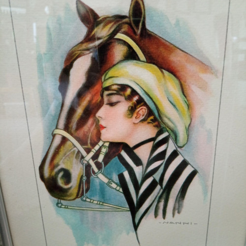 Sous verre gravure jeune - sous-verre,