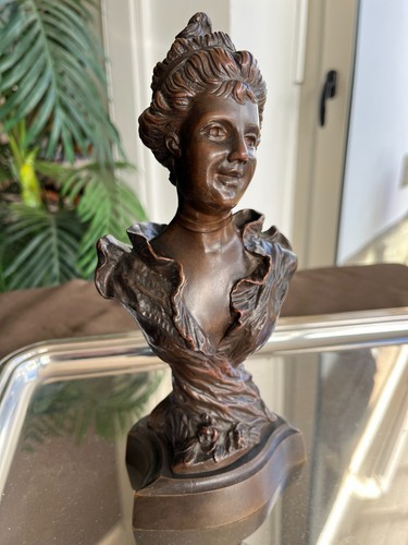 Buste bronze femme art nouveau - buste,